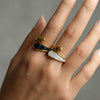 Wholesale Geometric And Heart Shape Electroplated Stainless Steel Ring For Women And Men