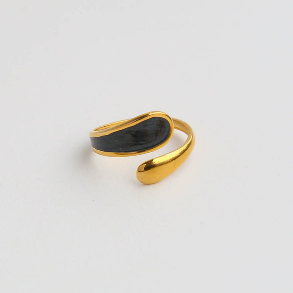 Wholesale Geometric And Heart Shape Electroplated Stainless Steel Ring For Women And Men