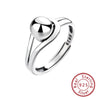 Wholesale Geometric Ball Ring S925 Sterling Silver Electroplated Adjustable For Women