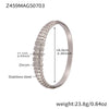 Wholesale Geometric Bamboo Zircon Bracelet Stainless Steel 18K Gold Plated Electroplated For Office Ladies