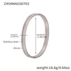 Wholesale Geometric Bamboo Zircon Bracelet Stainless Steel 18K Gold Plated Electroplated For Office Ladies