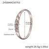 Wholesale Geometric Bamboo Zircon Bracelet Stainless Steel 18K Gold Plated Electroplated For Office Ladies