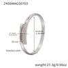 Wholesale Geometric Bamboo Zircon Bracelet Stainless Steel 18K Gold Plated Electroplated For Office Ladies