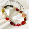 Wholesale Geometric Beaded Stainless Steel Necklace With Electroplating For Women
