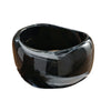 Wholesale Geometric Black Resin Bracelet With Electroplating