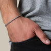 Wholesale Geometric Blackstone Elastic Handmade Unisex Bracelet