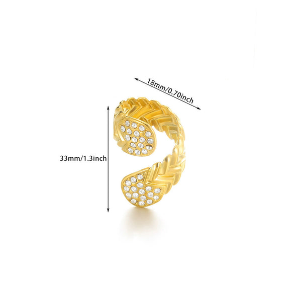 Wholesale Geometric Bow Starfish Shell Shape Open Ring For Women Electroplated