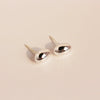 Wholesale Geometric Brass And 925 Silver Needle Electroplated Oval Ball Beanie Earrings For Women