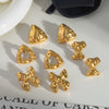 Wholesale Geometric Butterfly Triangle Stainless Steel Earrings For Women With Pvd Furnace Vacuum Real Gold Plating High End Elegant Cool Style