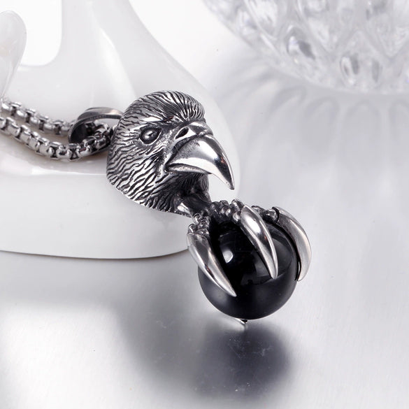 Wholesale Geometric Casting Stainless Steel Bird Pendant Necklace For Men And Women