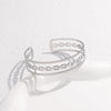 Wholesale Geometric Chain Open Cshaped Titanium Steel Women's Bracelet With Electroplating Treatment