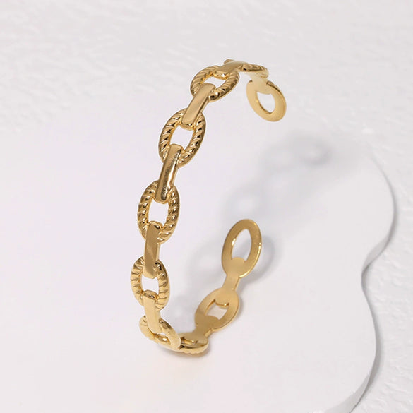 Wholesale Geometric Chain Titanium Steel And Stainless Steel Bracelet With Electroplating Treatment High Grade And Non Fading
