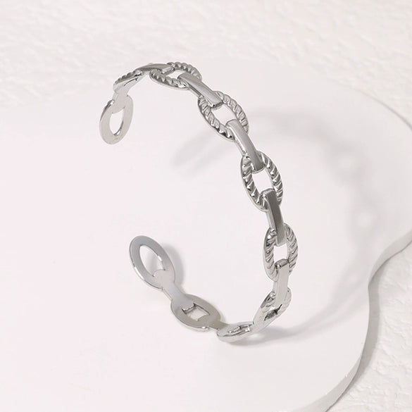 Wholesale Geometric Chain Titanium Steel And Stainless Steel Bracelet With Electroplating Treatment High Grade And Non Fading