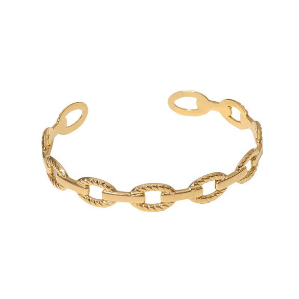 Wholesale Geometric Chain Titanium Steel And Stainless Steel Bracelet With Electroplating Treatment High Grade And Non Fading