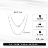 Wholesale Geometric 8Character Chain S925 Sterling Silver Necklace Simple Style Unisex Electroplated