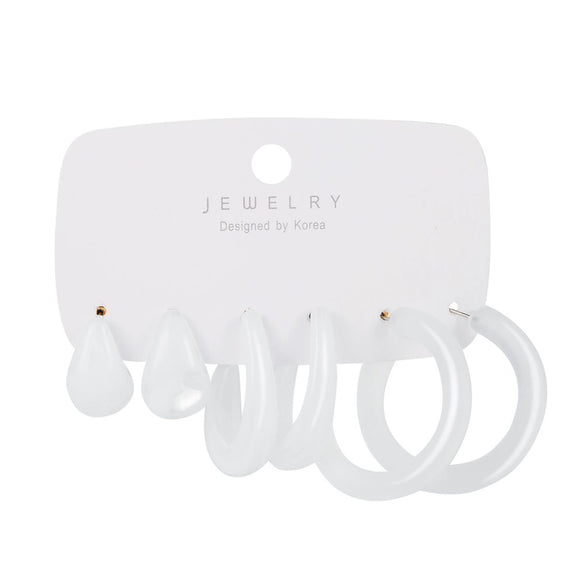 Wholesale Geometric Circle Earrings With Creative Butterfly Love Pendant Crystal Alloy Resin Acrylic Micro Inlay