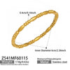 Wholesale Geometric Circle Oildrip Zircon Inlaid Shell Pearl Stainless Steel 18K Goldplated Bracelet Set Accessories
