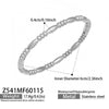 Wholesale Geometric Circle Oildrip Zircon Inlaid Shell Pearl Stainless Steel 18K Goldplated Bracelet Set Accessories
