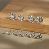 Wholesale Geometric Claw Earrings 925 Sterling Silver Electroplated For Women