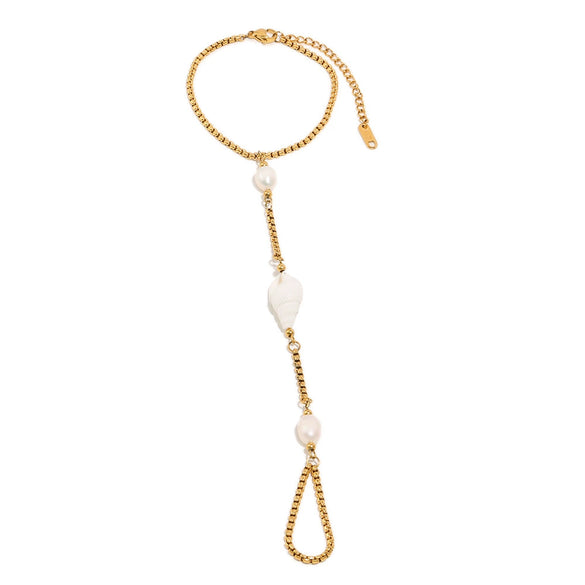 Wholesale Geometric Conch Bracelet Stainless Steel 18K Gold Plated For Women