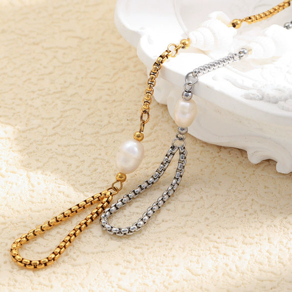 Wholesale Geometric Conch Bracelet Stainless Steel 18K Gold Plated For Women