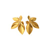 Wholesale Geometric Conch Texture 18K Gold Plated Stainless Steel Earrings For Women