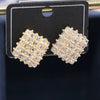 Wholesale Geometric Copper Diamond Earrings For Women Fashion Ol Style