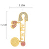 Wholesale Geometric Copper Dripping Oil Small Feet Brooch For Women Clothing Accessories