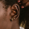 Wholesale Geometric Copper Earrings For Women Inlaid With Zircon Electroplated