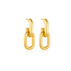 Wholesale Geometric Copper Earrings With Electroplating In Fashion High Design And Simple Personality Style