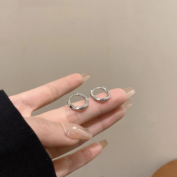 Wholesale Geometric Copper Electroplated Circle Earrings For Women