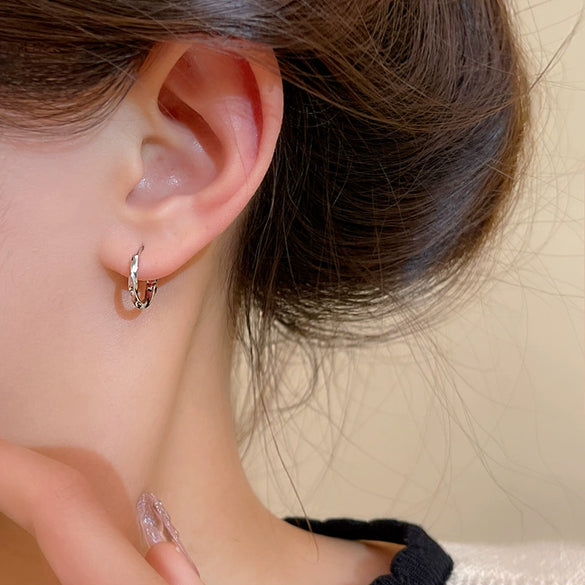 Wholesale Geometric Copper Electroplated Circle Earrings For Women