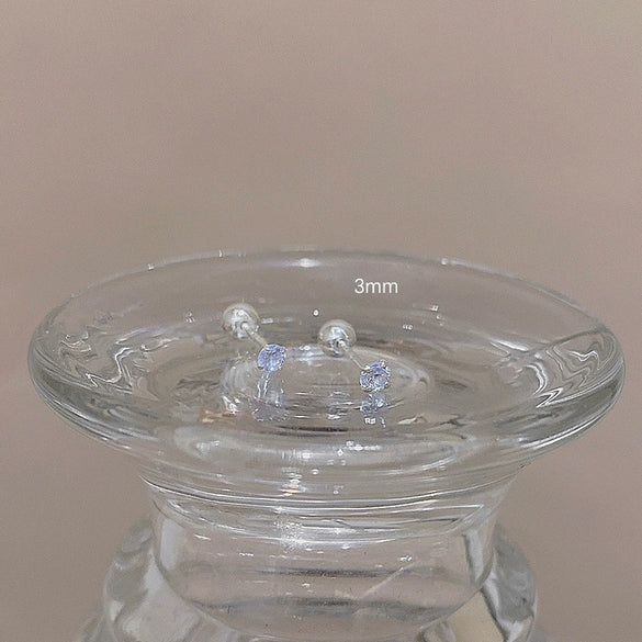 Wholesale Geometric Copper Electroplated Ear Bone Stud Earrings For Women