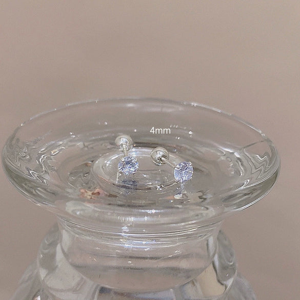 Wholesale Geometric Copper Electroplated Ear Bone Stud Earrings For Women