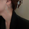 Wholesale Geometric Copper Electroplated Highend Women's Triangle Chain Earrings