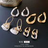 Wholesale Geometric Copper Electroplated Highend Women's Triangle Chain Earrings