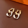 Wholesale Geometric Copper Electroplated Highend Women's Triangle Chain Earrings
