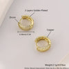 Wholesale Geometric Copper Electroplated Piercing Earrings Jewelry For Women