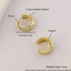 Wholesale Geometric Copper Electroplated Piercing Earrings Jewelry For Women