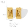Wholesale Geometric Copper Electroplated Ringshaped Cshaped Moon Face Leopard Earrings For Women