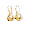 Wholesale Geometric Copper Electroplated Ringshaped Cshaped Moon Face Leopard Earrings For Women