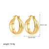 Wholesale Geometric Copper Gold And Silver Twocolor Circle Cross Earrings Electroplated Fashion Simple Unisex