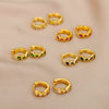 Wholesale Geometric Copper Gold Inlaid Zircon Earrings For Women