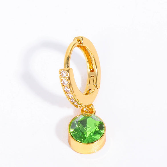 Wholesale Geometric Copper Inlaid Rhinestone Earrings For Women