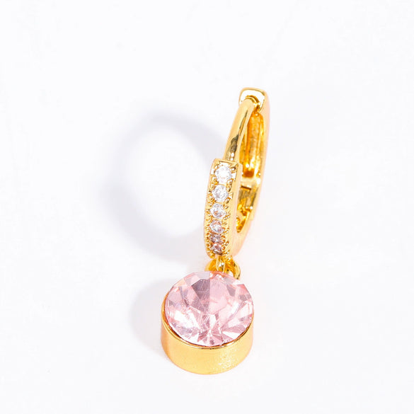 Wholesale Geometric Copper Inlaid Rhinestone Earrings For Women
