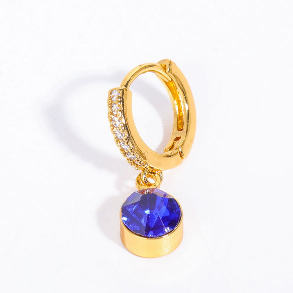 Wholesale Geometric Copper Inlaid Rhinestone Earrings For Women