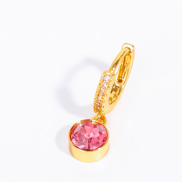 Wholesale Geometric Copper Inlaid Rhinestone Earrings For Women