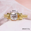 Wholesale Geometric Copper Ring With Zircon For Unisex