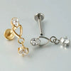Wholesale Geometric Copper Stainless Steel Electroplating Unisex Puncture Earrings