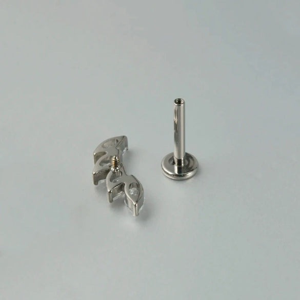Wholesale Geometric Copper Stainless Steel Electroplating Unisex Puncture Earrings